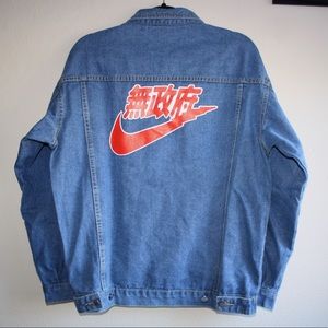 nike denim shirt